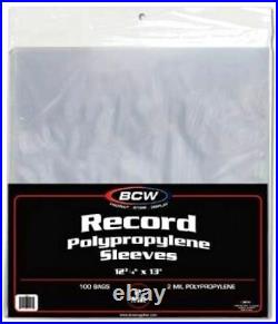 1000 CASE BCW Record Vinyl Album Clear Plastic Outer Sleeve Bags Cover 33 RPM LP