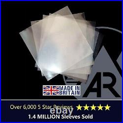1000 LP Album 12 450g Plastic Polythene Record Sleeves Outer Vinyl Covers