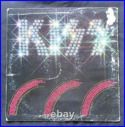 1974 Kiss Band Signed Record Album Cover