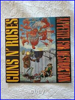 1987 Rock LP vinyl GUNS N' ROSES Appetite For Destruction GEFFEN banned cover