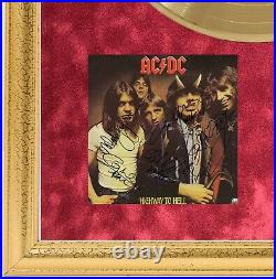 AC/DC Highway to hell Signed Album Cover Photo & Vinyl Framed Beautiful Display