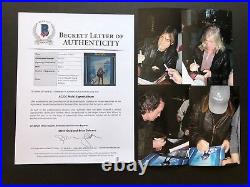 AC/DC RARE! Who Made Who signed by 4 album cover Beckett BAS cert PROOF