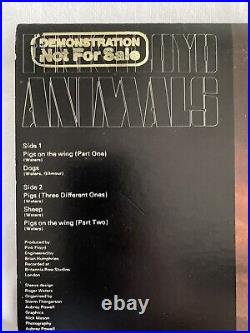 ANIMALS PINK FLOYD 1977 VINYL ALBUM DEMONSTRATION Not For Sale cover Super RARE