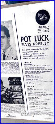 ARGENTINA LPM-2523 Pot Luck Con Elvis 1963 LP STUNNING! Deep Groove ROCK'N'ROLL