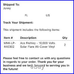 Ace Frehley 10,000 VOLTS SOLAR FLARE Alt-Cover Walkin On The Moon LP/750 PRESALE