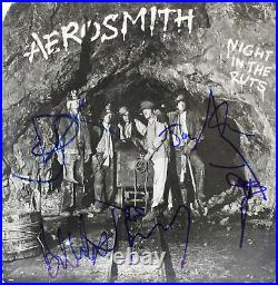 Aerosmith (5) Signed Night In The Ruts Album Cover With Vinyl BAS #A57213