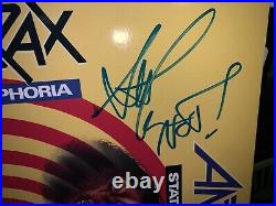 Anthrax State of Euphoria Autographed Album LP Cover Vinyl Guarantee 100%