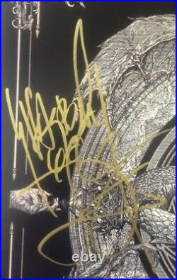 Autographed Dimmu Borgir signed Eonian 12x12 Album cover photo LP Shagrath