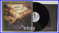 Autographed Hand Signed JACKSON BROWNE Record Album Cover LP Running On Empty