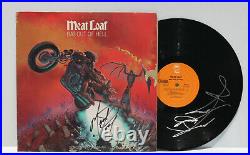 Autographed Hand Signed MEAT LOAF Record Album Cover LP Bat Out Of Hell