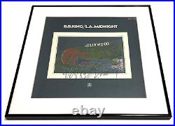 B. B. KING L. A. Midnight Framed Signed Album Cover LP Vinyl Record ABCX-743