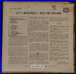 BILLY DEE WILLIAMS Let's Misbehave LP 1961 Rare Vintage Jazz Deep Groove VG+