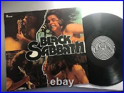 BLACK SABBATH s/t LP Album UNIQUE diff Cover Germany only VERTIGO SWIRL Club ED