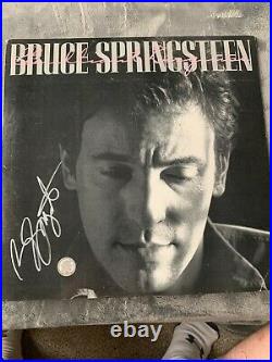 BRUCE SPRINGSTEEN SIGNED ICONIC ALBUM COVER With VINYL COA AUTOGRAPHED