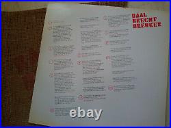 Baal Brecht Breuker Original 1973 Dutch Jute-gimmick-cover Vinyl Lp