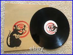 Banksy Radar Rat Brown LP Vinyl Album Cover Art Silkscreen