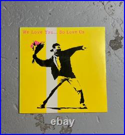 Banksy We Love You. So Love Us (Mixed Media Silkscreen Album Cover and LP) 2000