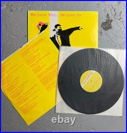 Banksy We Love You. So Love Us (Mixed Media Silkscreen Album Cover and LP) 2000