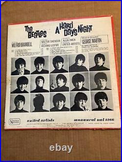 Beatles A Hard Day's Night Sound Track Record Album 33 LP 1964 NM
