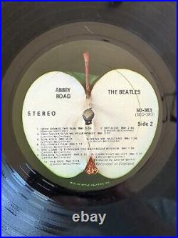 Beatles Abbey Road 1969 UK Apple Pressing SO-383 Her Majesty on Cover