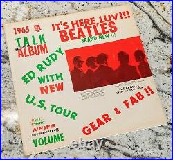 Beatles American Tour with Ed Rudy #3 LP Album Rare BEATLES Red Bold Cover Orig