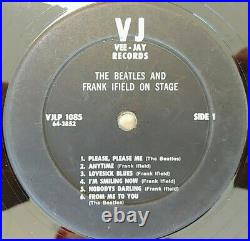 Beatles & Frank Ifield on Stage Portrait Cover Mono Rare Vee Jay VJ LP Album VG+