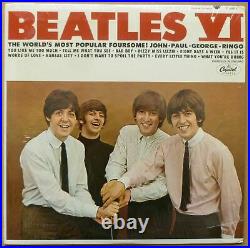 Beatles VI Album Cover & 33 1/2 RPM Record MONO First Pressings