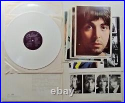 Beatles White Album Capitol White Vinyl 4 Photos & Poster SEBX-11841 EXC/EXC