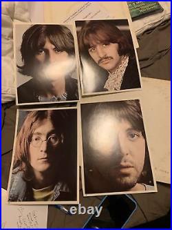 Beatles White Album Seven Errors 1968 Apple With 4 Photos And Poster