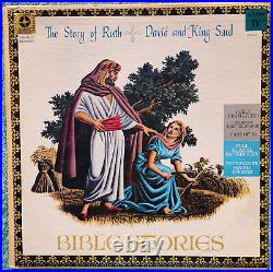 Bible Stories 1970's Complete Set Of Eight Vinyl Albums Starring Leif Erickson