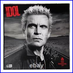 Billy Idol Vinyl Signed Roadside EP Record Album Bundle Beckett Autograph
