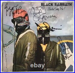 Black Sabbath Never Say Die 1978 Nm Lp Autographed / Signed By Whole Band