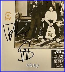 Blind Faith Signed Album Cover Steve Winwood Ginger Baker Autograph Framed JSA
