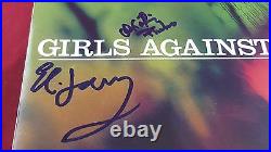 Boogie Wonderland Girls Against Boys Group Signed Album Cover PAAS COA