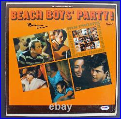 Brian Wilson Beach Boys Signed'Party' Album Cover With Vinyl PSA/DNA #AB81064