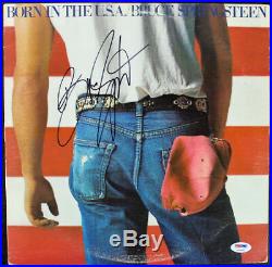 Bruce Springsteen Born In The USA Signed Album Cover With Vinyl PSA/DNA #Z03381