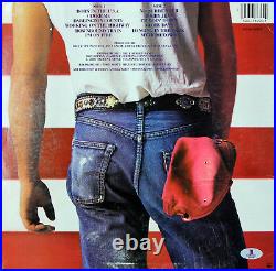 Bruce Springsteen Signed Born In The USA Album Cover With Vinyl BAS #A02040
