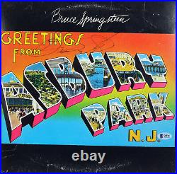 Bruce Springsteen Signed Greetings From Asbury Park Album Cover BAS #A85711