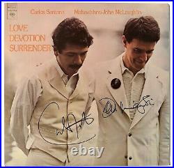 CARLOS SANTANA & JOHN McLAUGHLIN AUTOGRAPHED SIGNED Vinyl Record ALBUM COVER