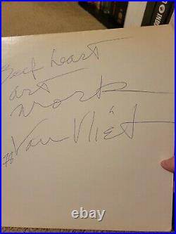 Captain Beefheart DON VAN VLIET 1978 Signed Autographed Album Cover 1 of 1 RARE