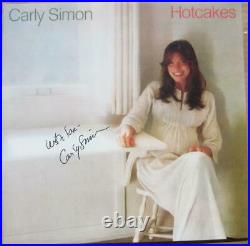 Carly Simon signed LP Album Cover Hotcakes BAS Beckett auto