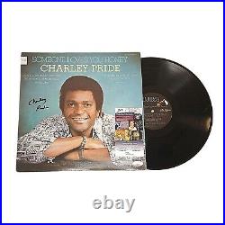 Charley Pride Autograph Country Vinyl Somebody Loves You Honey Record Album JSA