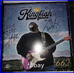 Christone Kingfish Ingram Signed 662 Album Cover. Purple swirl LP Tom Hambridge