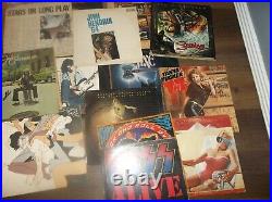 Classic Rock Vinyl Lot Of 32 LP Records Springsteen, Hendrix, KISS, Halen, AXE