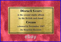 Cream Disraeli Gears Signed Album Cover Photo Vinyl Framed Display