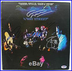 Crosby, Stills, Nash & Neil Young Signed'4 Way Street' Album Cover PSA #W04815