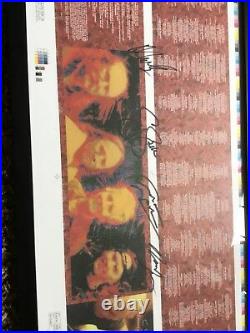 Crosby Stills Nash Neil Young Signed Album Cover Proof Framed PSA Autograph RARE