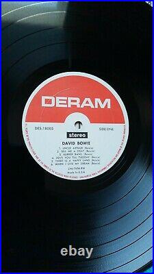 DAVID BOWIE 1st Album DERAM Original Vinyl Shrink Psych Prog RARE Beatles Elvis