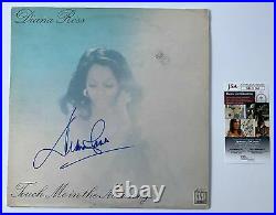 DIANA ROSS Signed Autograph Touch Me in the Morning Album Record LP Cover JSA