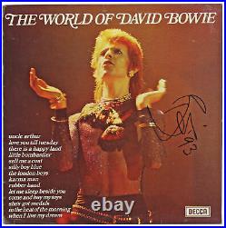 David Bowie'93 Signed The World Of David Bowie Album Cover PSA/DNA #V10214